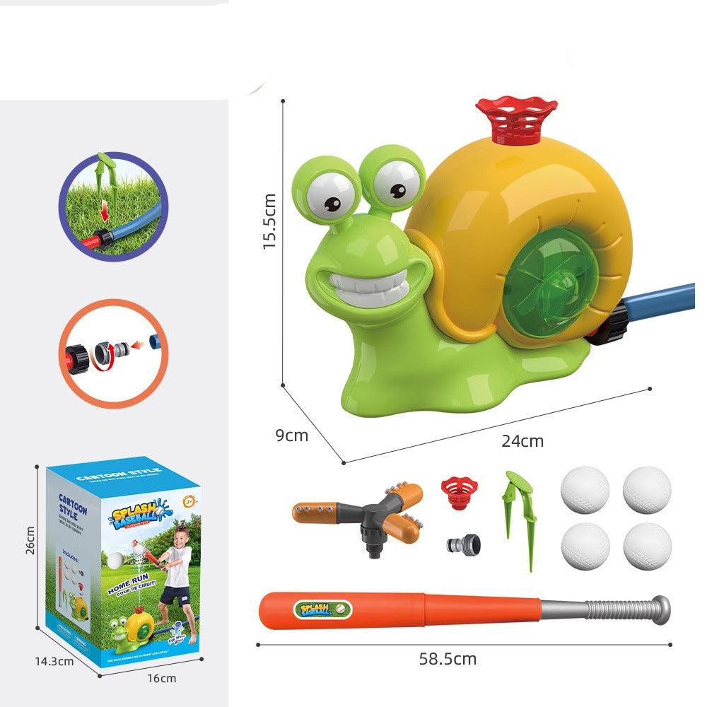 Wasserspielzeug in Schneckenform für Baseball