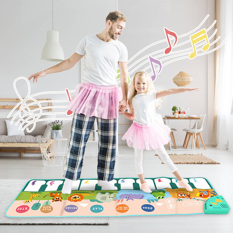Spielmatte mit musikalischem Klavierdesign