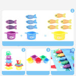 Kinderspielzeug Fischteich aus Plüsch im Montessori-Stil