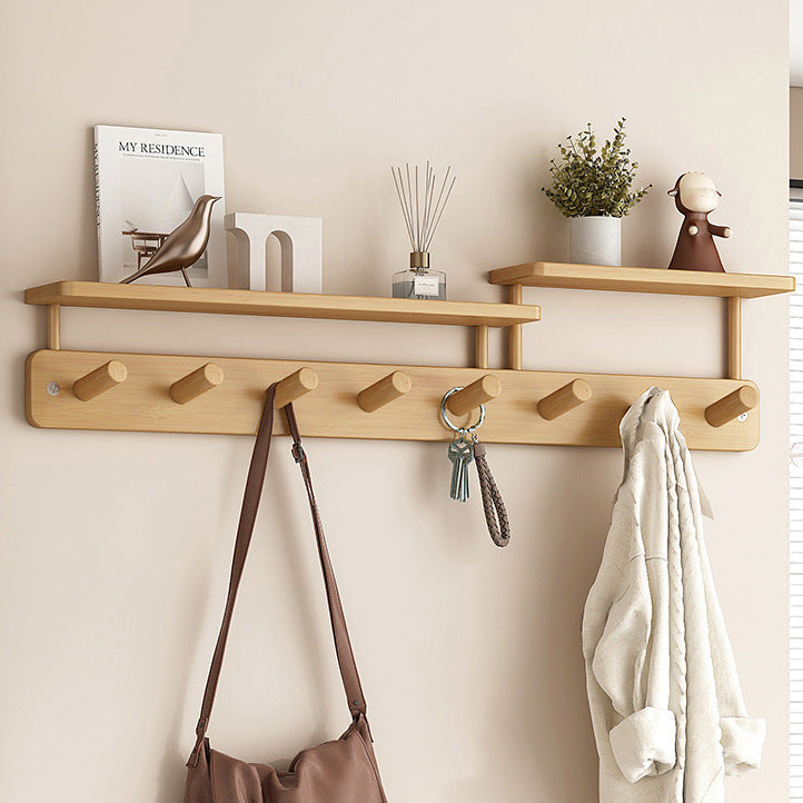 Modern wall coat rack with practical storage space