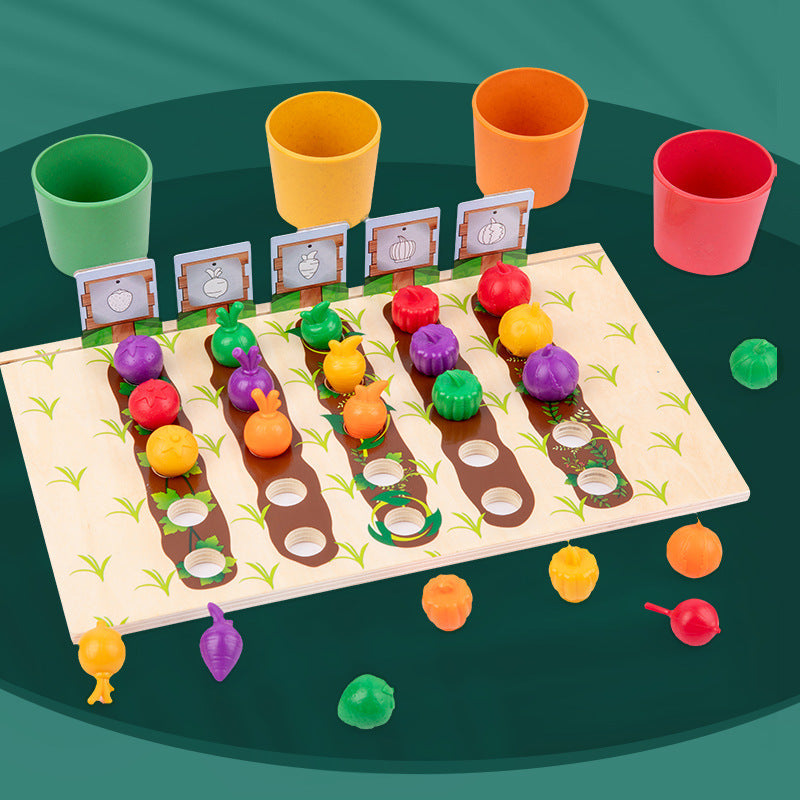Farben- und Zahlen-Sortierspiel für Montessori-Lernkonzept