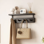 Modern wall coat rack with practical storage space