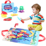Fischteich Spielzeug aus Plüsch im Montessori-Stil