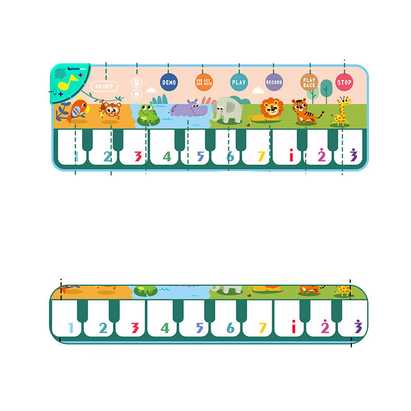 Spielmatte mit musikalischem Klavierdesign