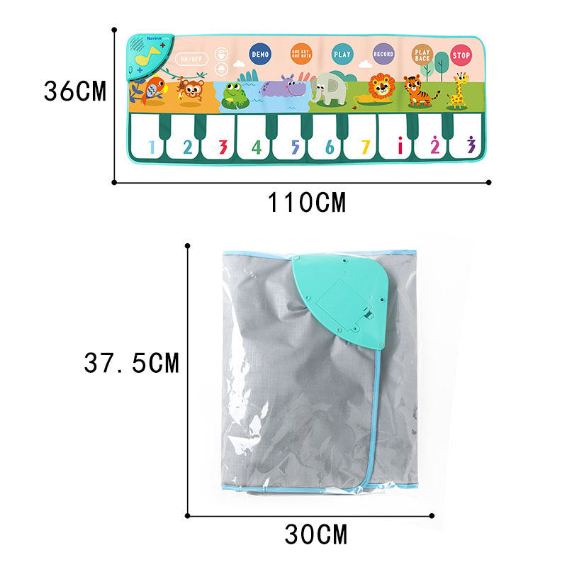 Spielmatte mit musikalischem Klavierdesign