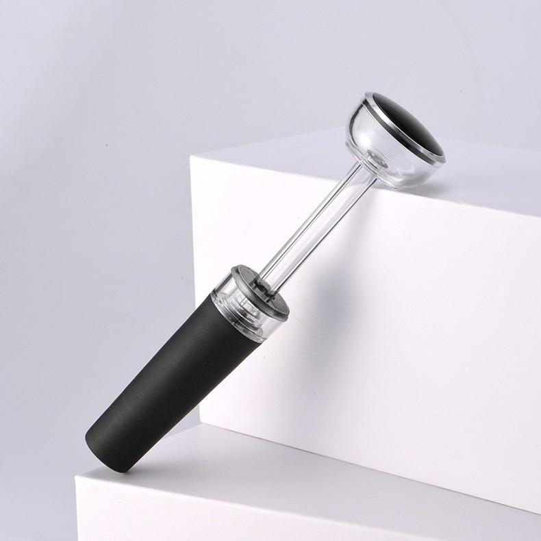 2-in-1 Weinflaschenöffner mit Luftdruckpumpe und Folienabschneider