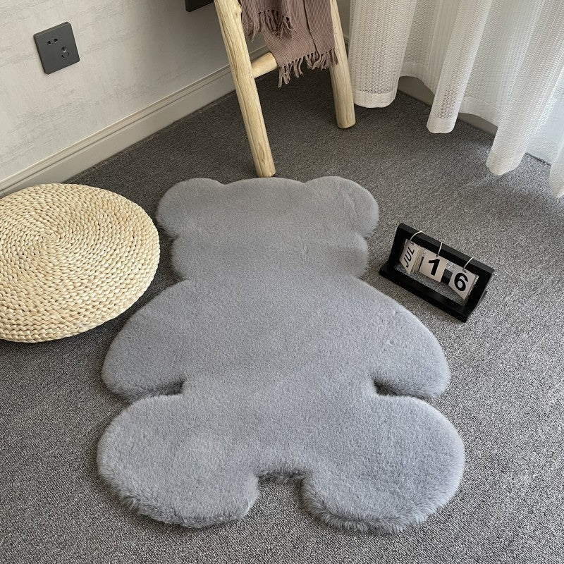 Cute Bear Rug - Soft Decorative Carpet for Kids' Room and Living Room