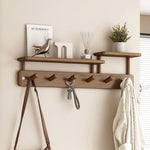 Modern wall coat rack with practical storage space