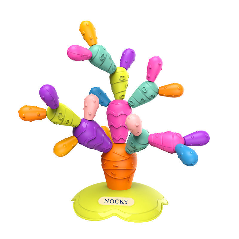 Kaktus Spielzeug mit Magnet – Montessori Lernspielzeug