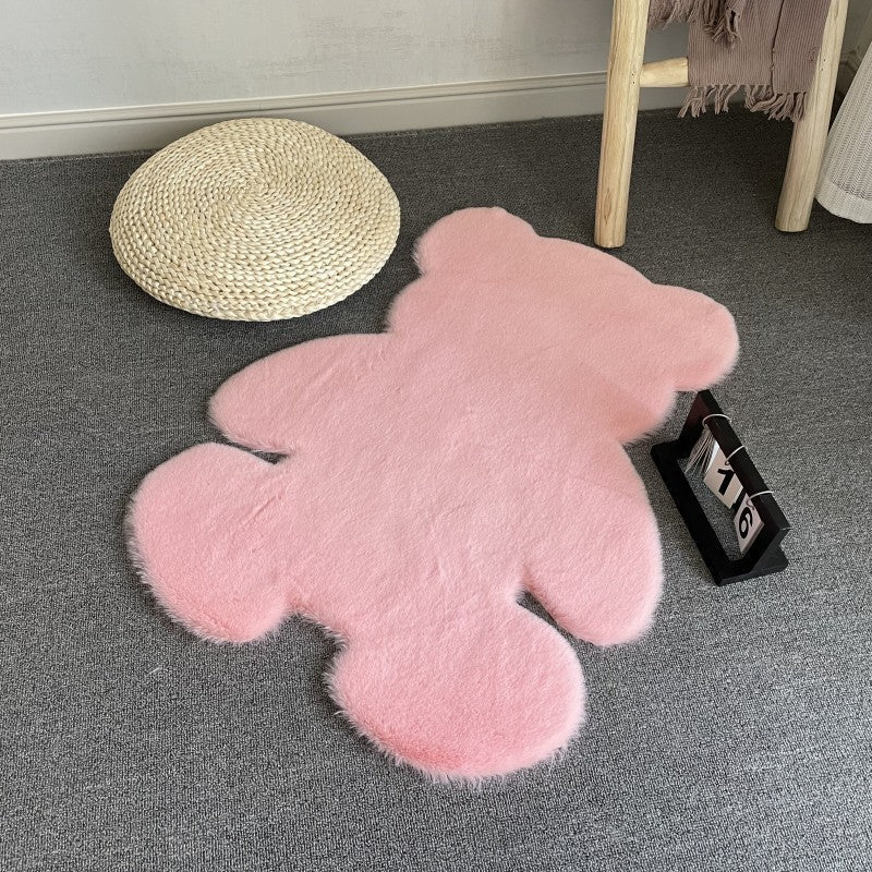Cute Bear Rug - Soft Decorative Carpet for Kids' Room and Living Room