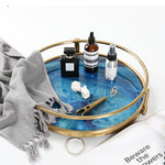 Tablett aus blauer Achat – Dekorative Servierplatte