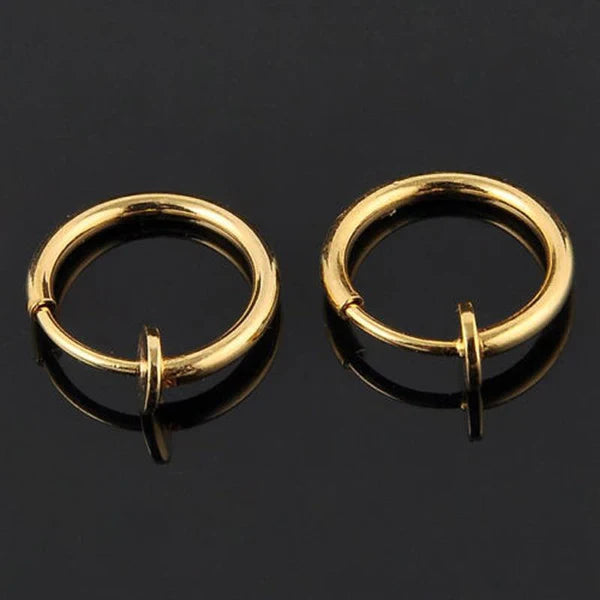 Ohrringe ohne Piercing | Herausziehbarer Verschluss | Bequem und Sicher