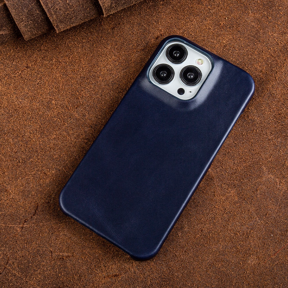 Elegante Lederhülle für iPhone mit Wachsfinish