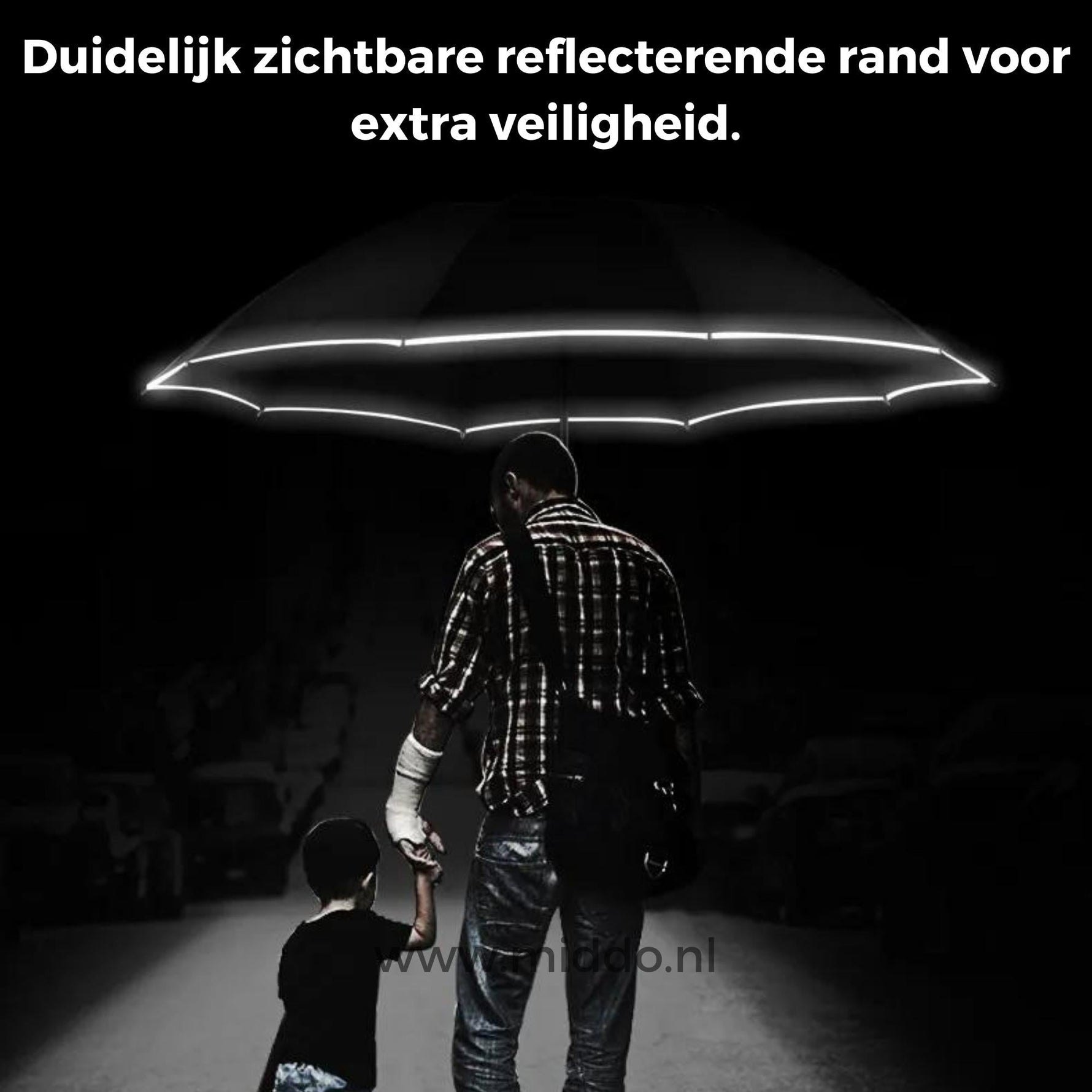 Stylish Automatic Umbrella with Visibility Protection