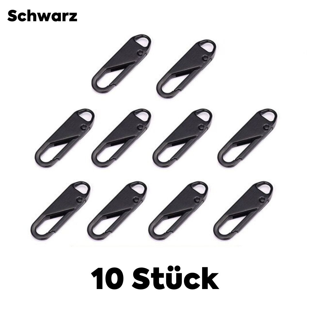 Universelle Metall-Reißverschlussanhänger - 10er Set