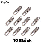 Universelle Metall-Reißverschlussanhänger - 10er Set