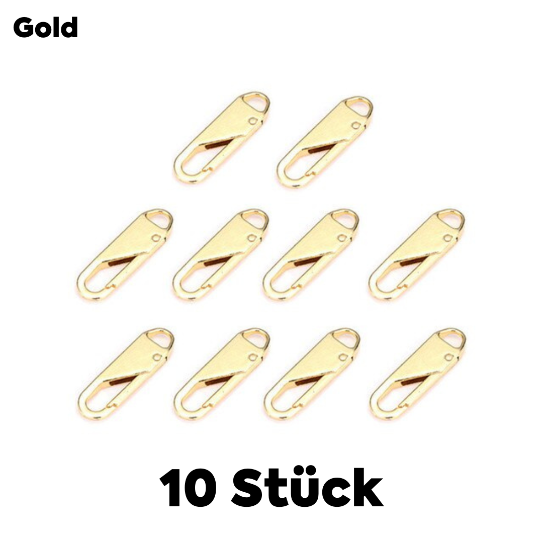 Universelle Metall-Reißverschlussanhänger - 10er Set
