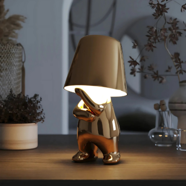 Creative Table Lamp - Cordless Sculpture Light with Dimmer