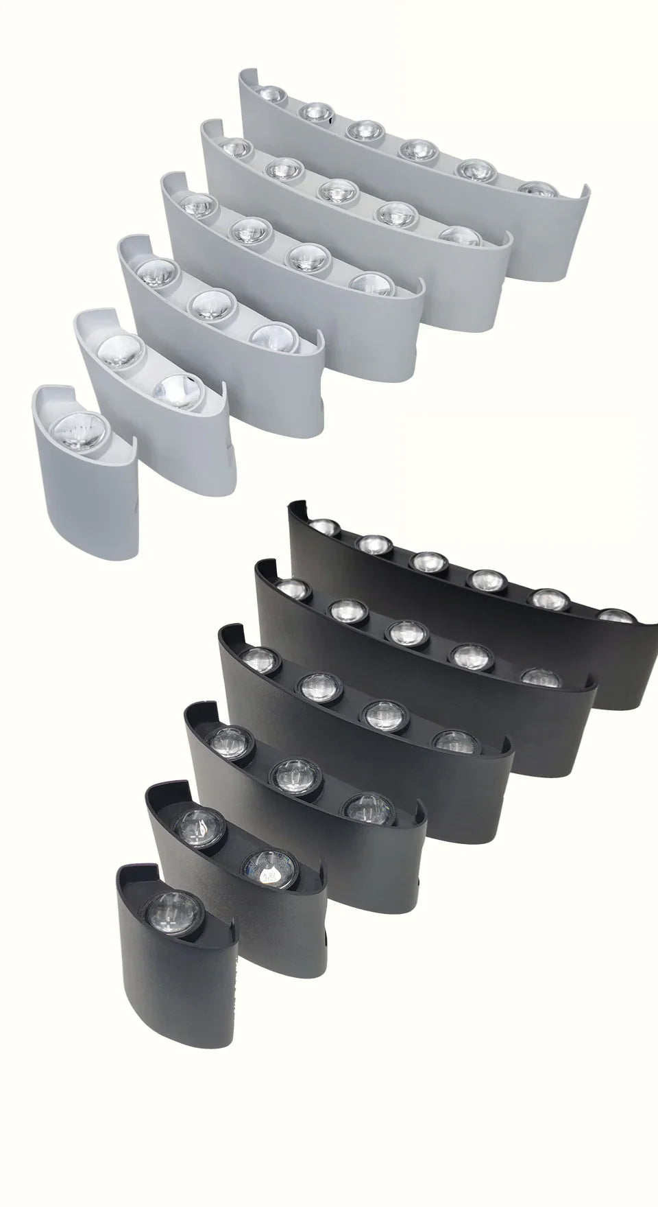 Moderne LED Wandleuchte mit Auf- und Abstrahlung – Warmweiß