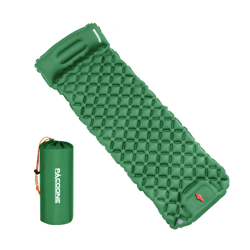 Aufblasbare Campingmatte mit Kopfstütze – Leicht, Wasserdicht & Handlich