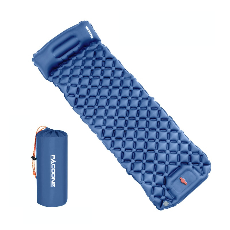 Aufblasbare Campingmatte mit Kopfstütze – Leicht, Wasserdicht & Handlich