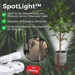 Kabelloses LED Licht – Dimmbar mit Fernbedienung