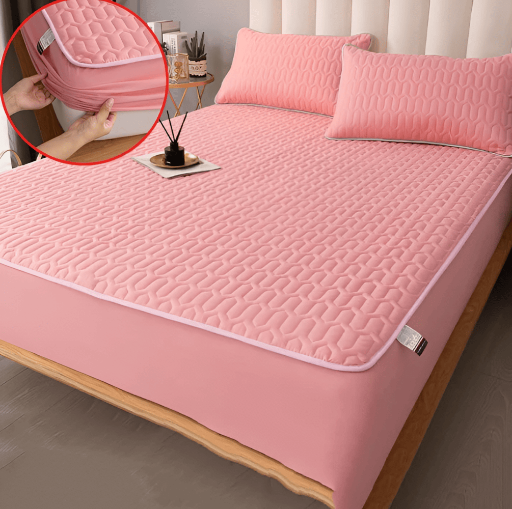 FlexiBed Matratzenauflage – Wasserdicht, Atmungsaktiv & Waschbar mit Elastischem Sitz
