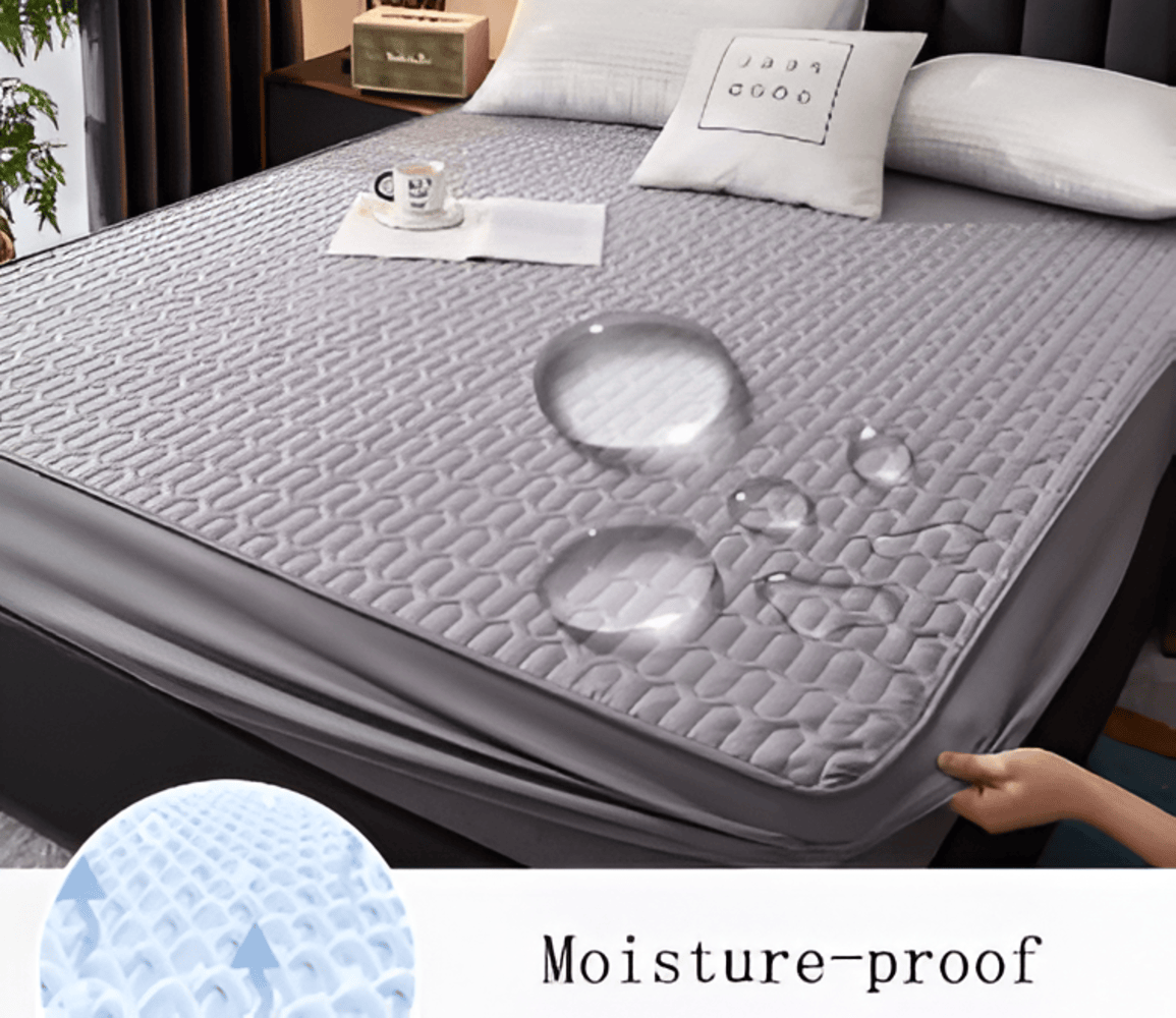 FlexiBed Matratzenauflage – Wasserdicht, Atmungsaktiv & Waschbar mit Elastischem Sitz