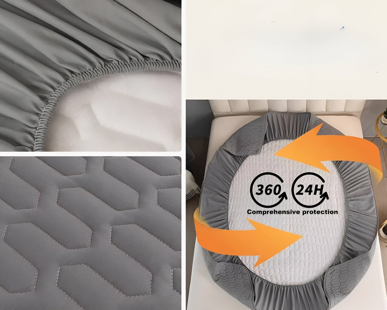 FlexiBed Matratzenauflage – Wasserdicht, Atmungsaktiv & Waschbar mit Elastischem Sitz