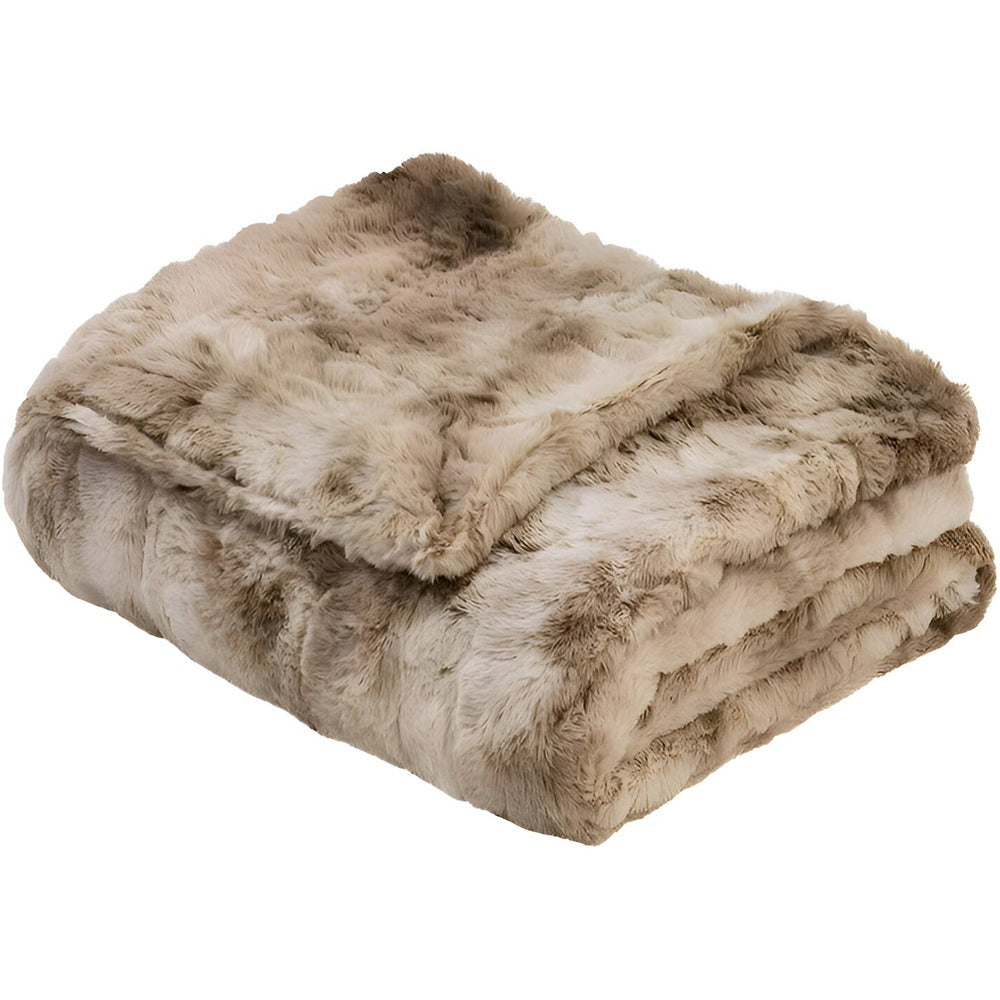 Weiches Velour-Winterdecke – Warme Korall-Fleece-Decke im Batikdesign