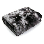 Weiches Velour-Winterdecke – Warme Korall-Fleece-Decke im Batikdesign