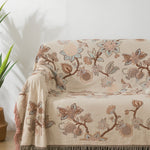 Elegante Baumwoll-Bettdecke mit Quasten und Jacquard-Muster