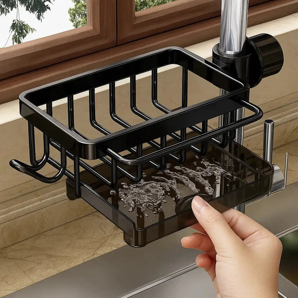 Praktischer Küchenarmaturen-Organizer – Rostfreies Aluminium für mehr Ordnung
