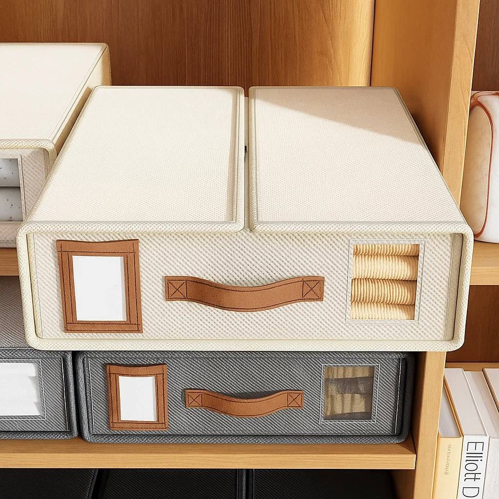 Practical Bedding Organizer with Viewing Window