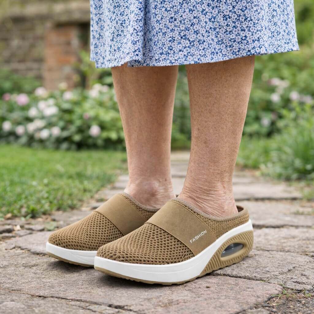 Bequeme Hausschuhe mit orthopädischer Unterstützung