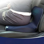 Ergonomisches Sitzkissen aus Memory-Schaum | L-Form für Becken und Taille | Rutschfest | ComfortEase