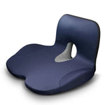 Ergonomisches Sitzkissen aus Memory-Schaum | L-Form für Becken und Taille | Rutschfest | ComfortEase