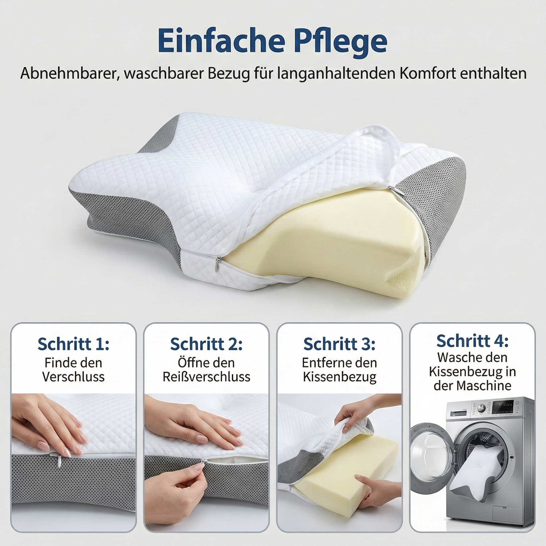 Ergonomisches Nackenstützkissen – Für Schlaf ohne Nackenschmerzen