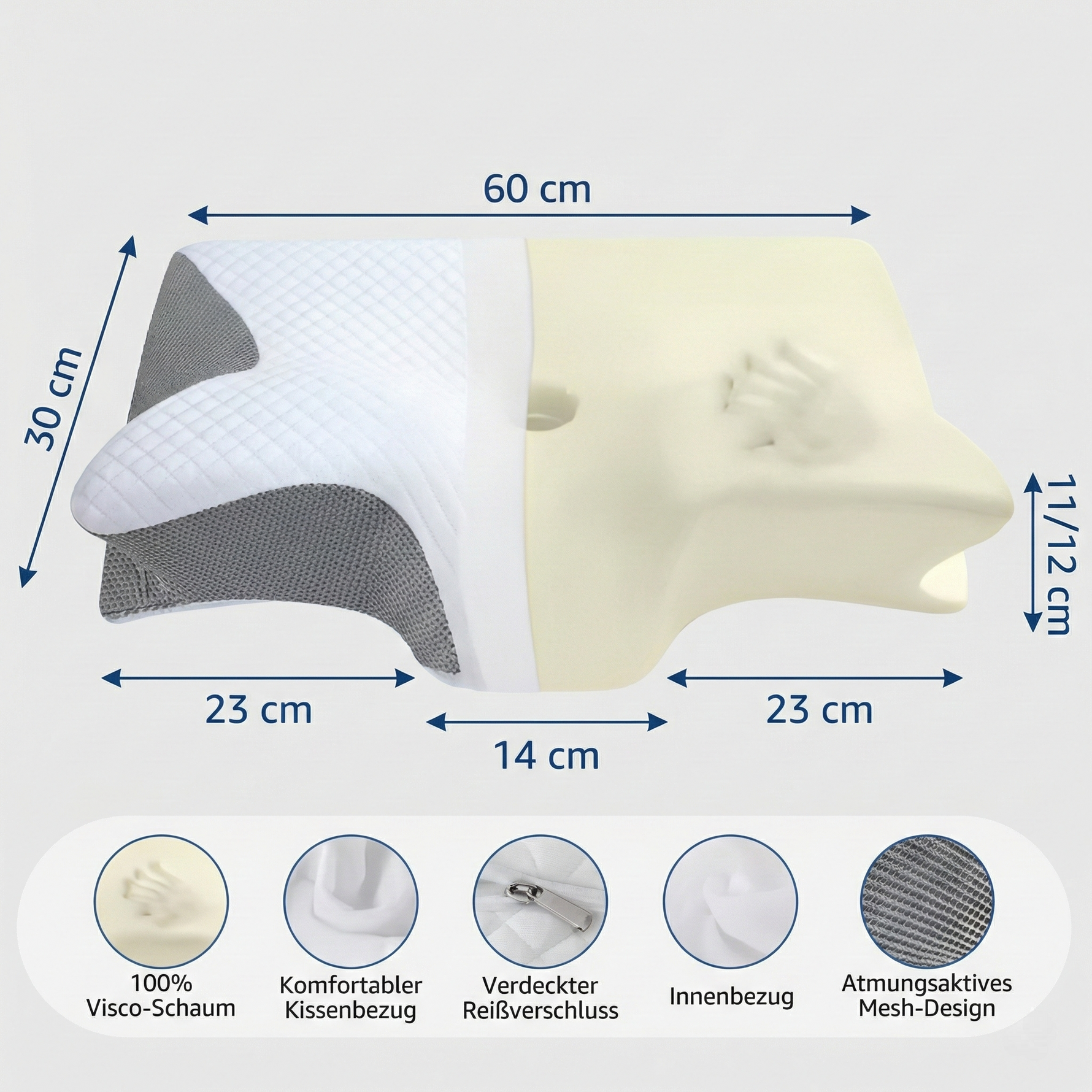 Ergonomisches Nackenstützkissen – Für Schlaf ohne Nackenschmerzen
