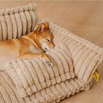 CuddleNest Orthopedic Dog Bed – Robust Support with Neck Bolster