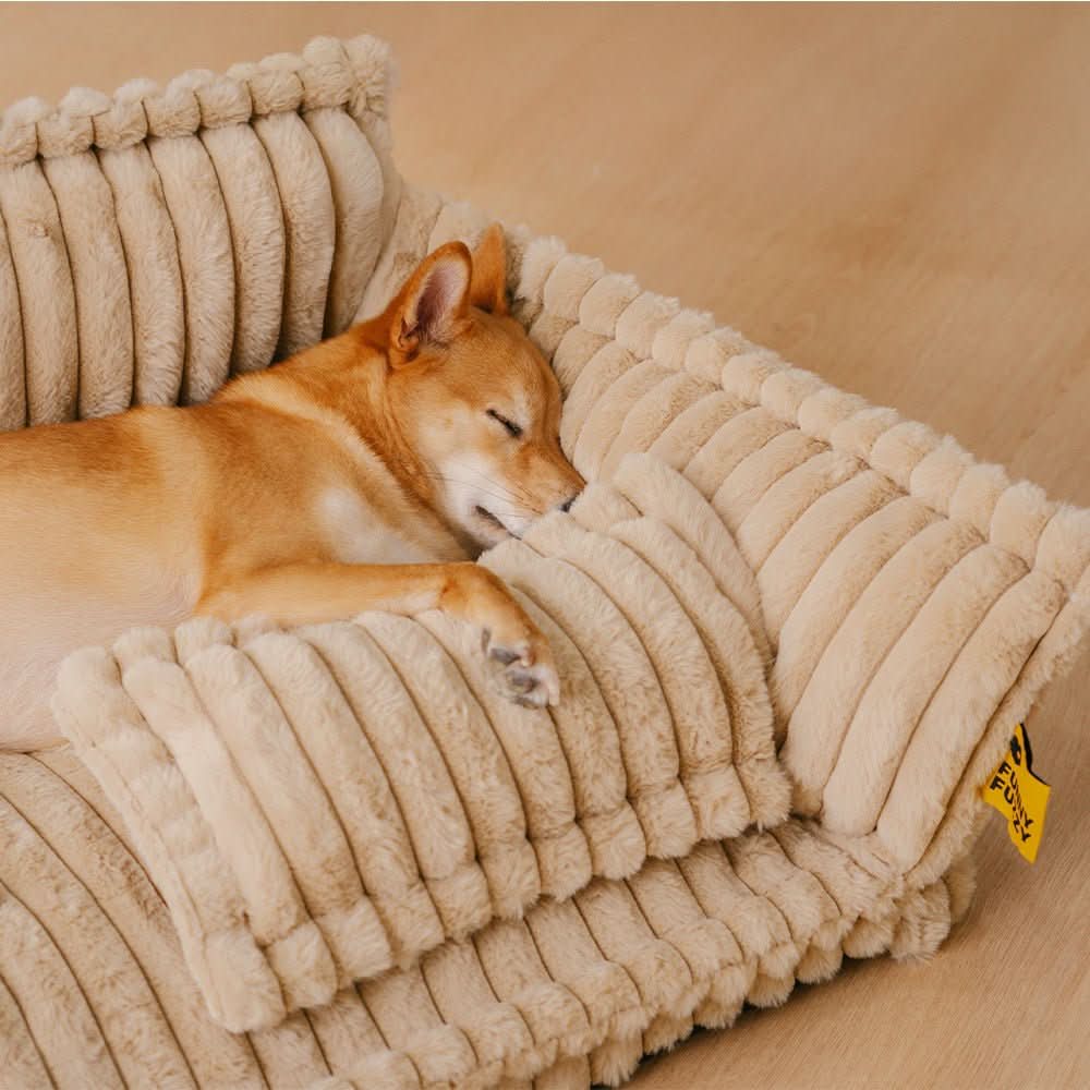 CuddleNest Orthopedic Dog Bed – Robust Support with Neck Bolster