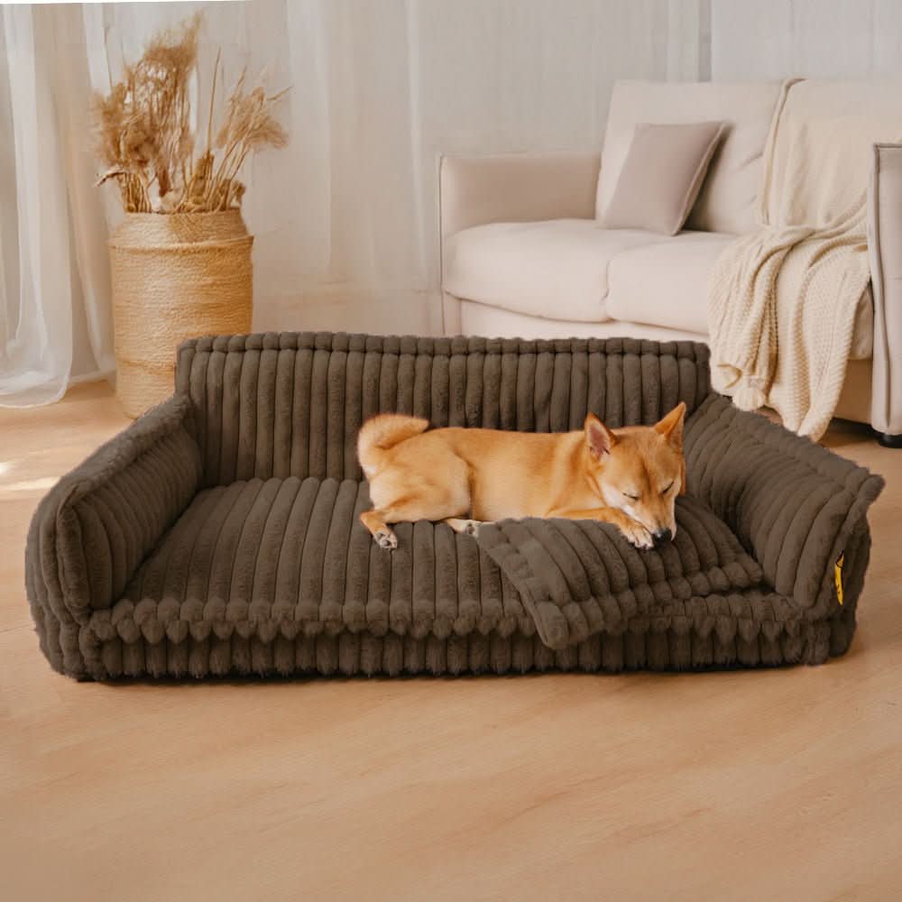 CuddleNest Orthopedic Dog Bed – Robust Support with Neck Bolster