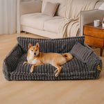 CuddleNest Orthopedic Dog Bed – Robust Support with Neck Bolster