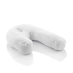 Ergonomic side sleeper pillow made of hypoallergenic material