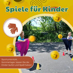 Lustiges Outdoor-Spielset mit Riesenhosen und Ballspiel