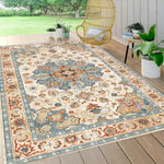 Rutschfester Outdoor-Teppich | Pflegeleichter PVC-Rücken | Skandinavisches Design
