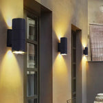 Moderne LED-Außenwandleuchte aus langlebigem Aluminium