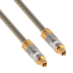 KlarSound | Digitaler Toslink-Audiokabel 5m mit vergoldeten Anschlüssen