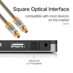KlarSound | Digitaler Toslink-Audiokabel 5m mit vergoldeten Anschlüssen