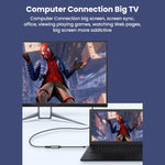 UltraHD 8K HDMI zu USB-C Adapterkabel für brillante Bildqualität